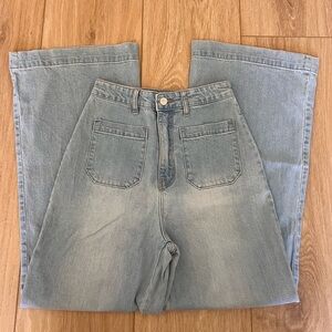 Rolla’s High Rise Wide Leg Jeans (Size 28)